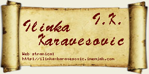 Ilinka Karavesović vizit kartica